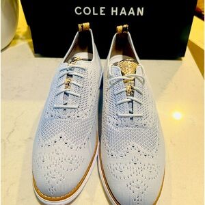 Cole Haan Stitchlite Wingtip Oxford in Halogen Blue